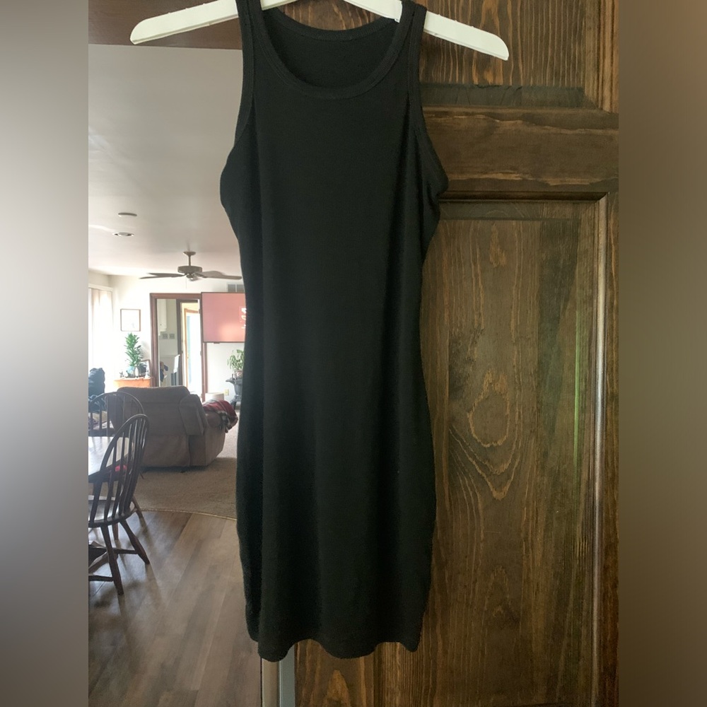 Mini stretchy black XS tank dress